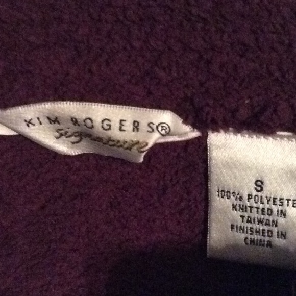 NWOT KIM ROGERS THICK BUTTON DOWN SWEATER. - Picture 5 of 5